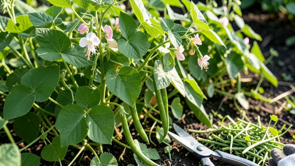 Prune Green Bean Plants: Precision Cuts for Nonstop Pod Production