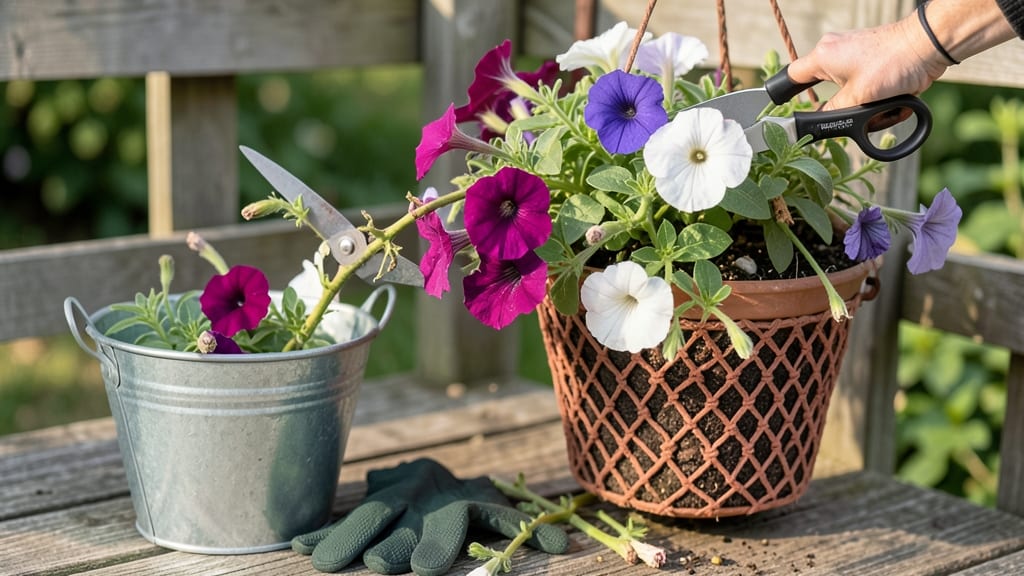 How to Prune Petunias in Hanging Baskets: Year-Round Trimming for Nonstop Blooms