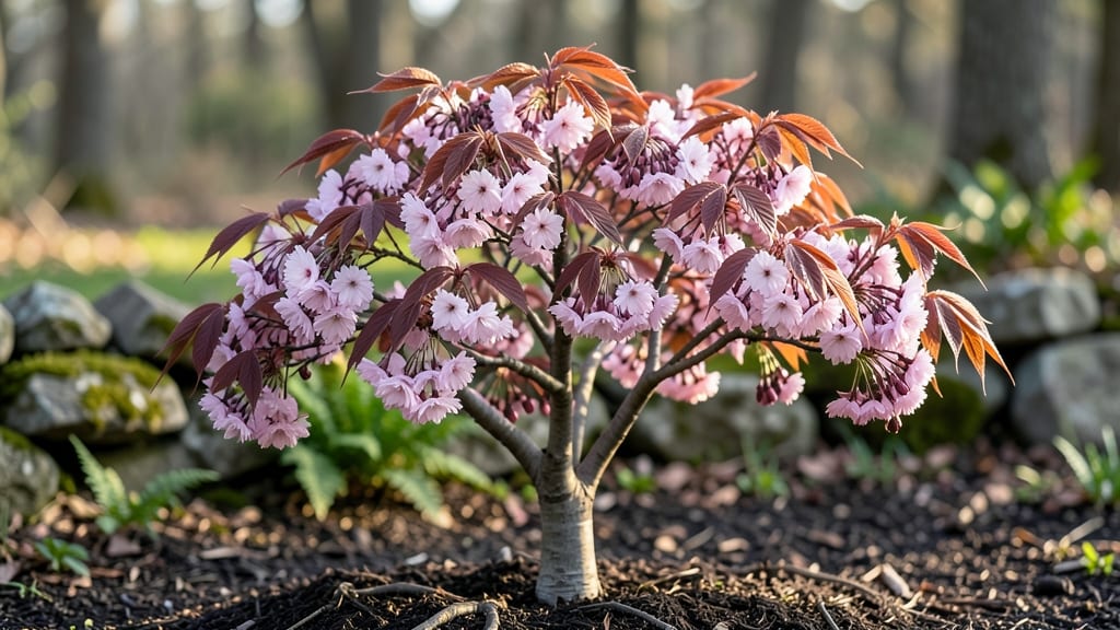 Prunus Serrulata Royal Burgundy: Late Winter Pruning for Deep Crimson Blooms